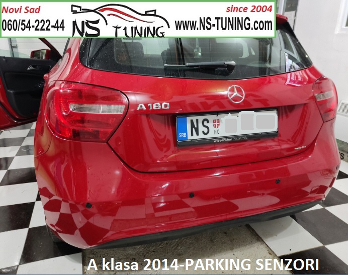 mercedes a klasa 180 2014 2015 2016 parking senzori ugradnja novi sad ns tuning sa ekranom